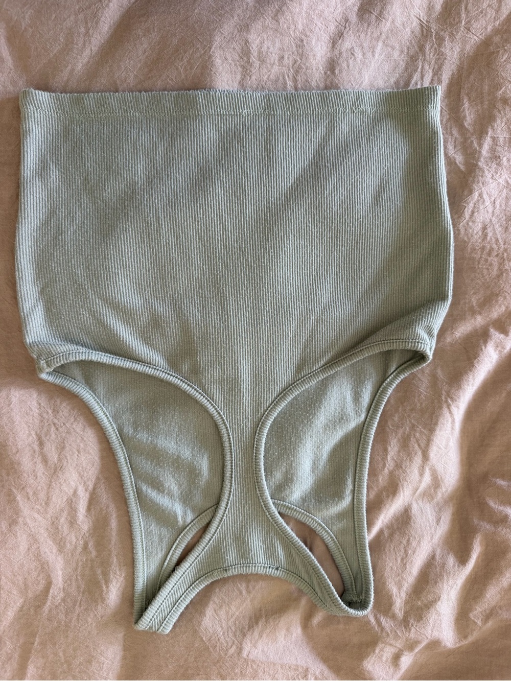 Lulu's Mint Ribbed Racerback Tank Top - Picture 2 of 3